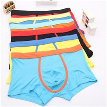 男士内裤厂家批发莫代尔平角男内裤[9905]无印花基本款无痕内裤