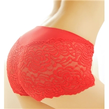 娅蒂蓝黛性感镂空蕾丝诱惑竹纤维大码中腰女式三角内裤批发8009