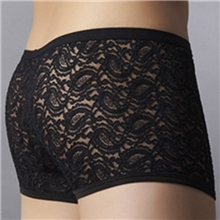 男士内裤批发商外贸男内裤蕾丝情趣平脚男内裤雪完美873