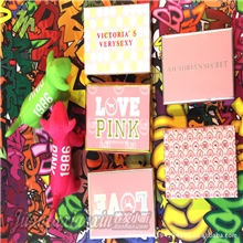 维多利亚的秘密包装盒pink纯棉女式内裤女士性感底裤礼品盒子批发