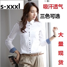 2013秋款高档职业女式衬衫长袖韩版衬衫材质舒适版型超好！精品