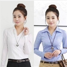 2013秋装新款韩版长袖衬衫职业女式衬衫韩国衬衫女长袖OL必备