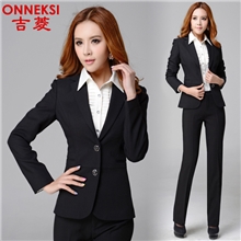 2013秋新款2粒扣职业女士西服套装面试工作服职业装厂家直销批发