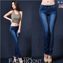 2013新款深色小脚裤韩版显瘦品质弹力牛仔裤女装紧身潮铅笔裤子