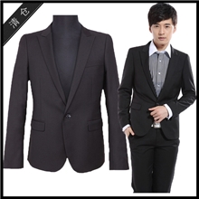 CHANSAM热卖枪卜领黑色韩版修身小西装外套限时秒促销