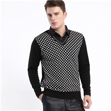 海澜之家衬衫领加厚加绒保暖内衣男士假两件衬衫商务舒适保暖上衣