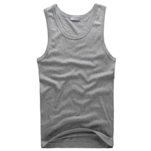 纯棉夏季运动背心汗背心无袖背心紧身健美背心韩版男式背心