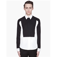 一件代发潮牌走秀款夏装男寸衫男士长袖衬衫男式修身衬衣S503