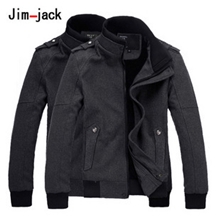 2013秋装新款男装外套春秋休闲羊毛呢夹克男薄2