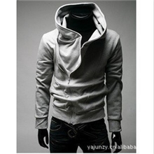 2013秋冬韩版连帽男士斜拉链男式外贸卫衣外套男装