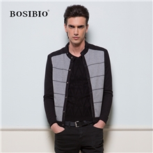 BOSIBIO2013秋季休闲时尚夹克针织夹克欧美夹克外套男高端