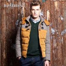 BOSIBIO2013冬季新款时尚棉衣高质量厂家直销加绒保暖棉衣男