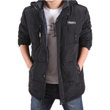 反季特卖男装中长款羽绒服男士羽绒服外套加厚羽绒服男清仓促销