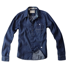 外贸男装批发男式薄款牛仔衬衫/衬衣简洁大气加盟代理