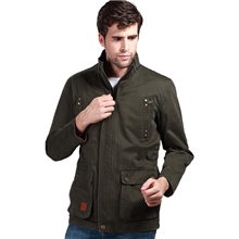 2013秋季JEEP夹克专柜正品新款休闲夹克男外套立领吉普中长款夹克