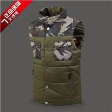 AFSJeep/战地吉普正品羽绒背心男士冬装羽绒马甲/马夹男装外套