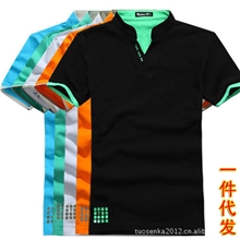 季末清仓男装立领男士polo衫男短袖T恤polo男款保罗衫