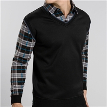 厂家批发代理加绒假两件套长袖套头男士羊毛衫男式针织衫男装