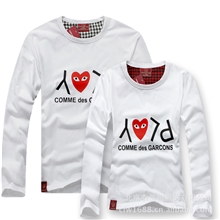 2013春秋装倒play刘德华潮牌男女士长袖T恤情侣装纯棉圆领T恤班服