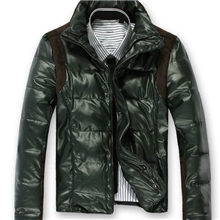 十万现货批发冬季新款男式棉服pu皮棉衣男装韩版男士立领羽绒服