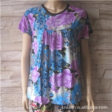 超热销冰丝韩版衫时尚大码中老年妈妈装夏装中老年女装妈妈衬