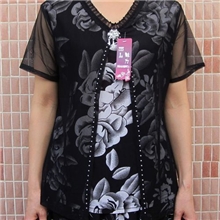 13韩版短袖新款中年假两件气质妈妈装夏季热销妈妈装中老年女装