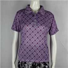 供应女式翻领短袖针织衫阿姨装阿婆装夏季热卖中老年服装衬衫