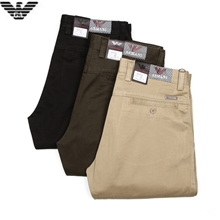 意大利品牌韩文阿玛尼秋季时尚商务直筒薄款男式休闲裤新品特价