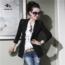 供应2013秋装新款女装哥弟外套时尚收腰黑色外套女士外套批发