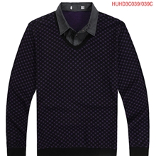 039海澜之家T恤长袖翻领男士男式紫色全棉商务休闲男装批发