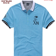 希尼亚短袖T恤男式T恤男士双丝光棉T恤翻领品牌T恤批发