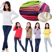 地摊货源冬季新款女装女士女式韩版修身长袖加绒保暖打底衫