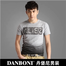 批发热卖男士纯棉t恤韩版夏装男短袖t恤8833