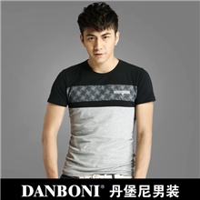 夏季新款男装批发简洁大方男式短袖t恤酷型圆领短袖t恤男t恤衫