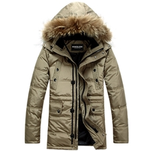 改标贴牌男装冬季新款男士羽绒服男式中长款羽绒服偏大BSN-1309