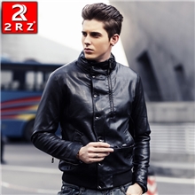 2013新款时尚韩版修身男式加绒PU皮夹克皮外套男士机车皮衣男款