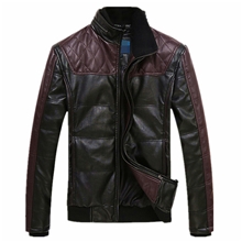 海澜之家品牌男装秋季新款正品剪标男棉皮夹克皮衣外套HMAD3C028