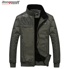 邦格狼秋冬新品男式棉衣加绒加厚外套立领夹克石狮货源代发