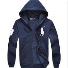 厂家直销男装POLO保罗连帽长袖开衫卫衣批发男式POLO卫衣101