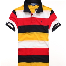 爆款外贸POLO衫男条纹短袖翻领t恤男士POLOt恤全棉833