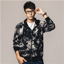 男装MR608批发2013年春款外贸卫衣男花纹嘻哈运动连帽卫衣