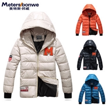 美特斯邦威冬装男士加厚羽绒服衣外套青春休闲上衣外套男潮908