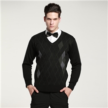 2013新款热销秋冬男装休闲拼色v领毛衣男士羊毛衫厂家批发
