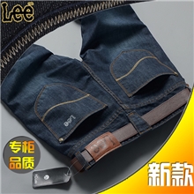 批发6168男士牛仔裤李牌男式牛仔裤代发男装lee直筒裤子JY888