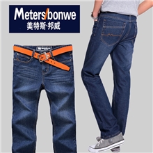 新款美特斯邦威直筒牛仔裤批发低价美邦男式牛仔裤一件代发609K