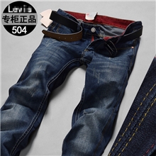 男装秋冬专柜里维斯牛仔裤韩版水洗修身小脚牛仔裤男批发2029
