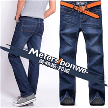 美特斯邦威正品男装厂家直销秋冬男牛仔裤森马牛仔裤代理609款