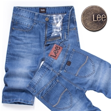 夏季薄新款LED牛仔短裤牛仔裤男五分裤正品纸袋免费代发批发516