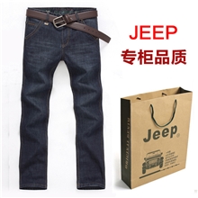 冬季加厚ajp秋冬大码高档品质男式直筒裤男装牛仔裤批发J8018