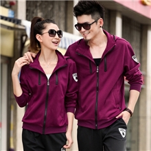 厂家直销2013秋季新款时尚男长袖运动服套装拉链开衫女款一件代发